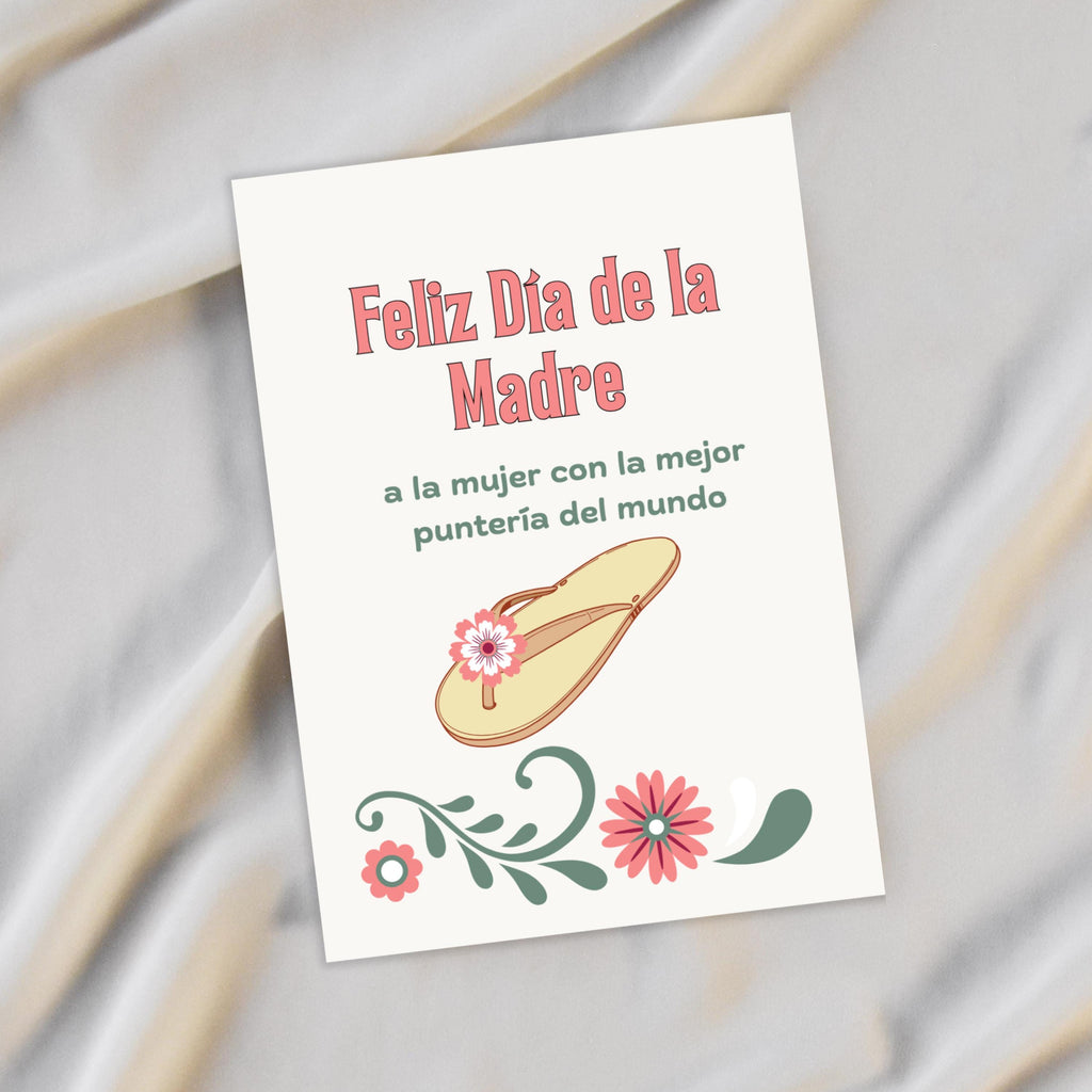 Tarjeta Dia de Las Madres, Funny La Chancla Mother's Day Gift, Regalo Para Mamá