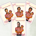 Quien Tiene al Papá Las Chivas Theme Baby Shower Game, Pink and Yellow Who Has The Dad Spanish Scratch Off Cards For Baby Girl Shower