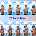 Quien Tiene Al Papa, Baby Shower Game For Boy Featuring Las Chivas Soccer Jersey, Who Has The Dad Blue Scratch Off Cards For Soccer Fanatics