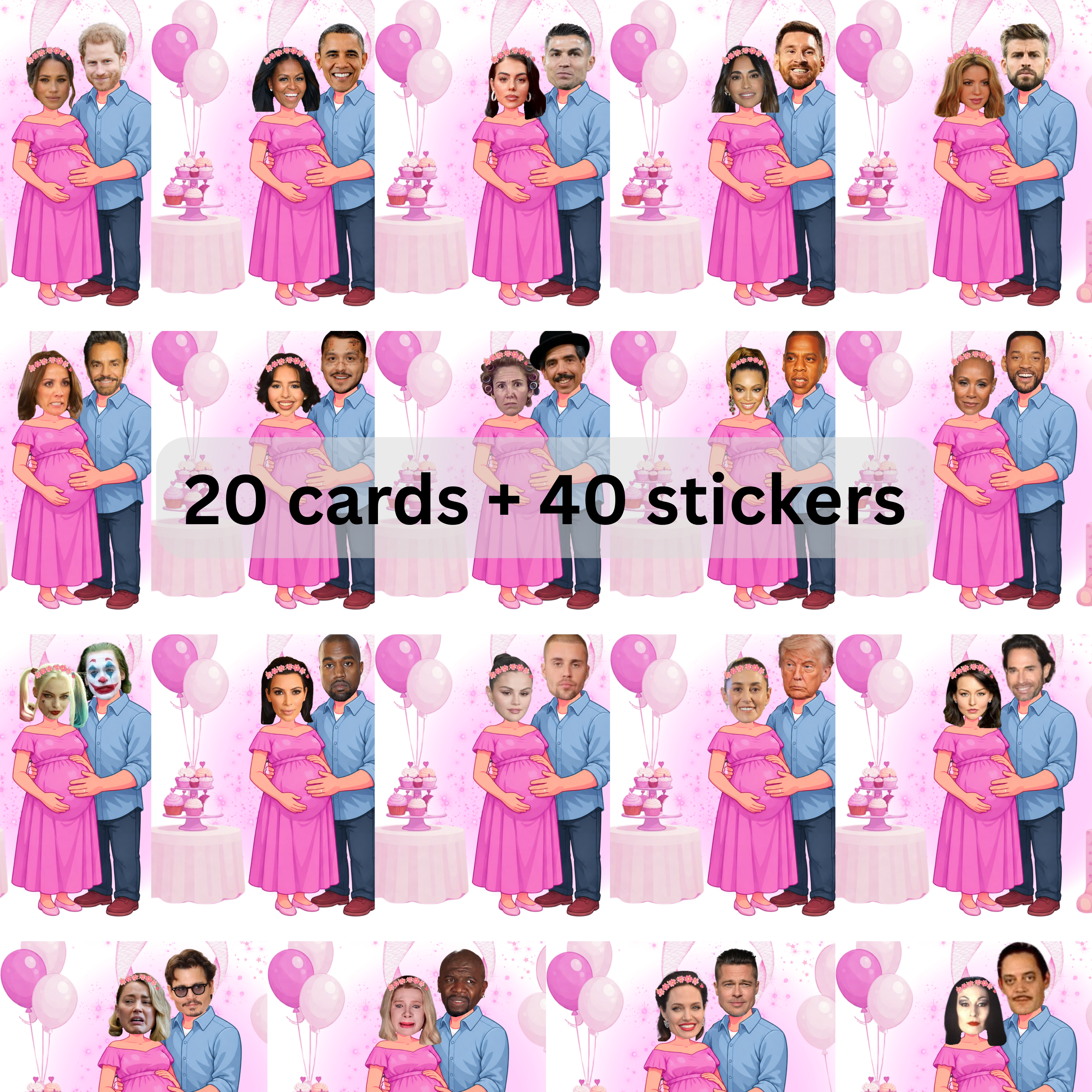 Quien tiene a los papas? Baby Shower Spanish Game, Juego Para Nina, Find Mom and Dad Game