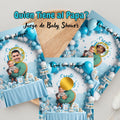 Baby Shower Game, Who Has Dad Spanish Cards, Blue Celebration Cards