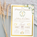 Invitación de Primera Comunión Editable, Spanish First Communion Invitation, Printable Religious Invite