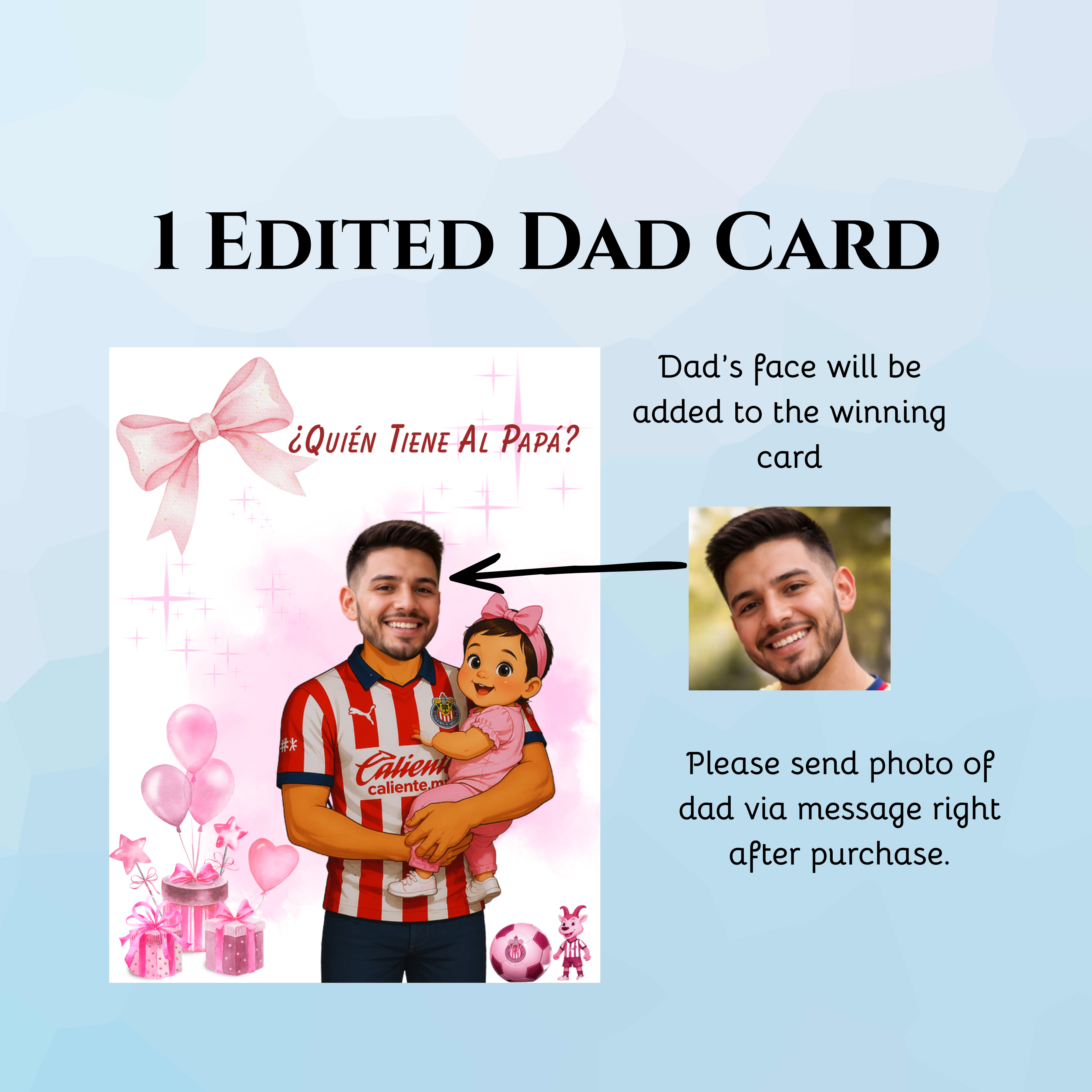 Quien Tiene Al Papa Pink Baby Shower Game, Las Chivas Soccer Jersey Girl Shower Game For Soccer Fanatics