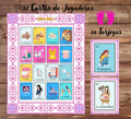Loteria Baby Shower Game: Mexican Talavera Theme, Pink Cielito Lindo (PDF Downloadable Files)