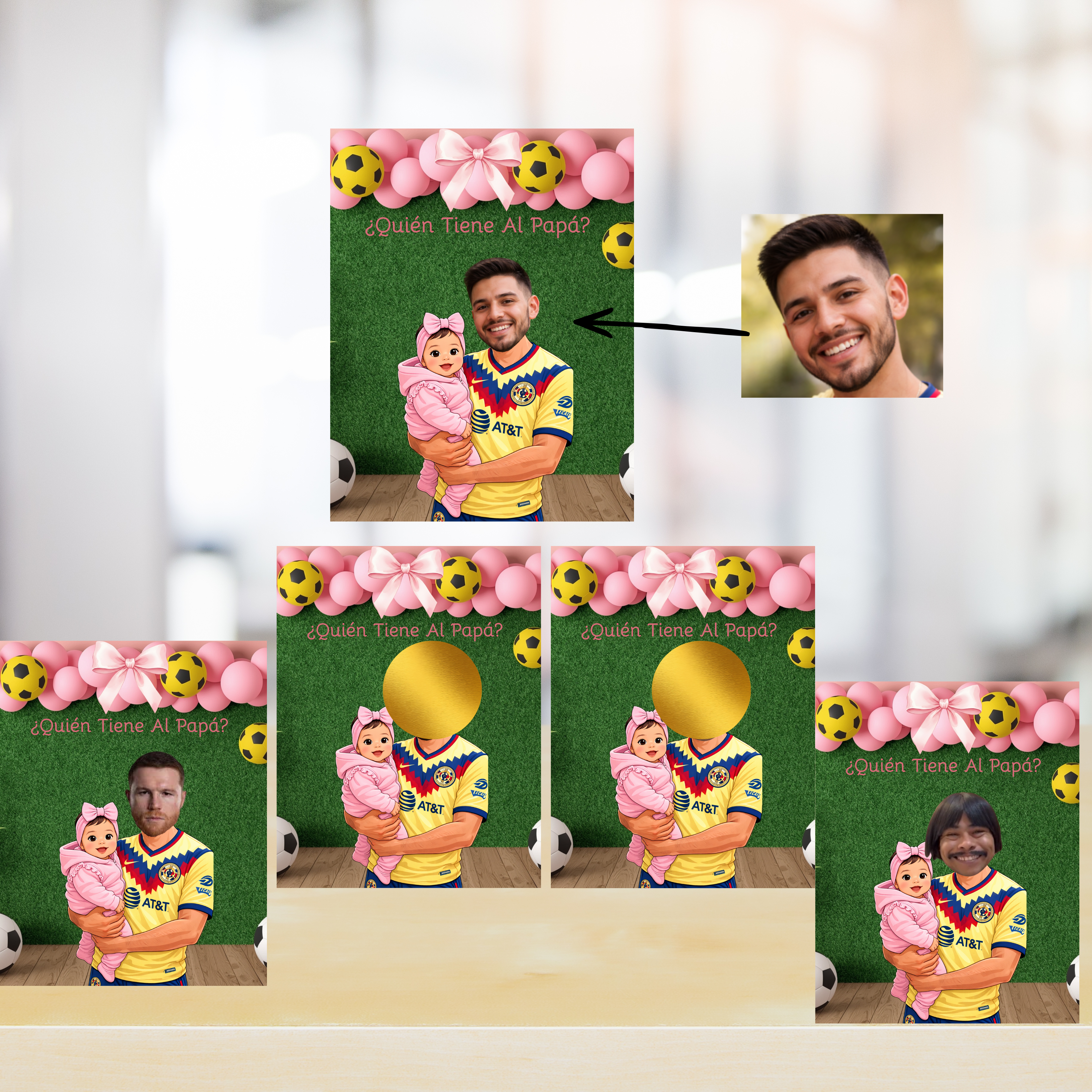 Quien Tiene al Papa Spanish Baby Shower Game, El America Soccer Team Jersey Theme Baby Girl Game