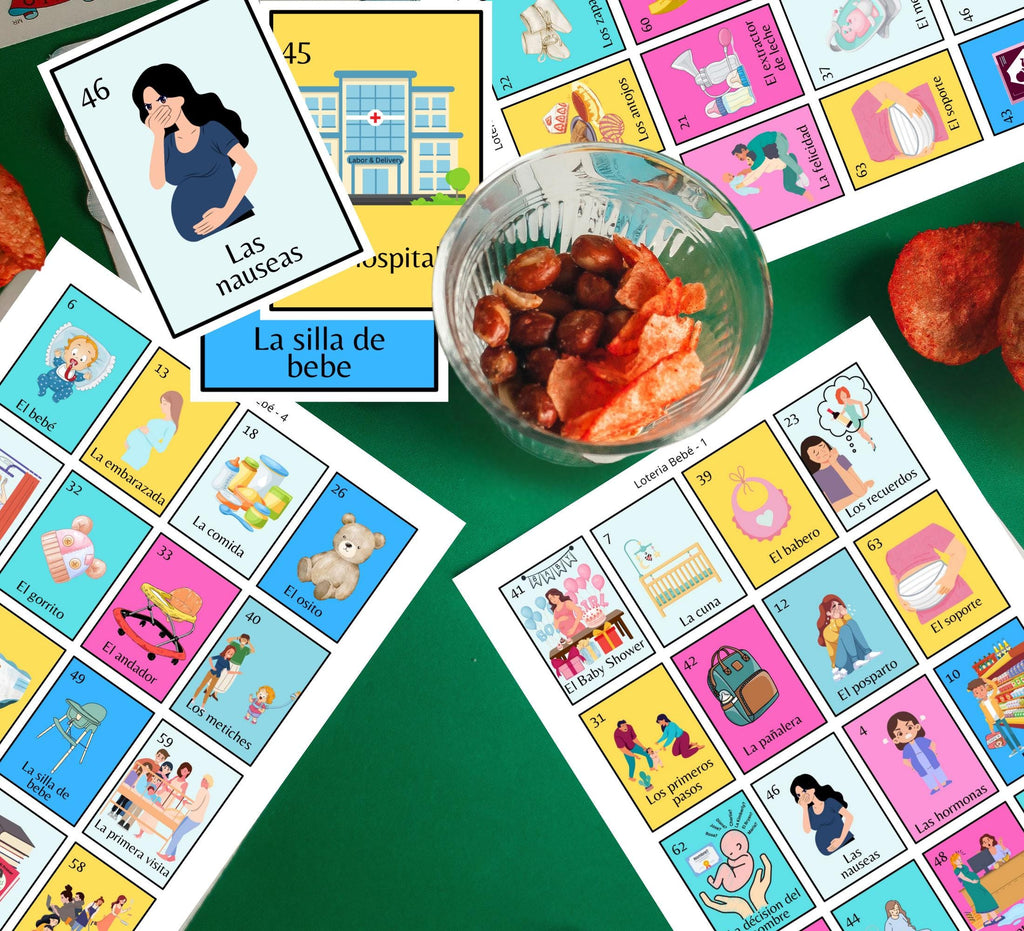 Baby Shower Lotería Game – Gender Reveal Edition | Spanish Digital Download
