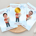 Baby Shower Game, Who Has the Dad Scratch-off Blue Cards, Editable Find Daddy Game