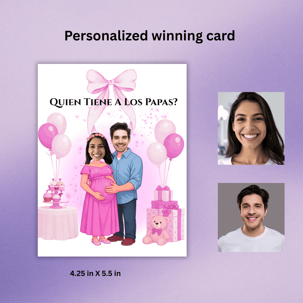 Quien tiene a los papas? Baby Shower Spanish Game, Juego Para Nina, Find Mom and Dad Game