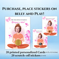 Personalized Spanish Baby Shower Game, Quien Tiene al Bebe Scratch Cards
