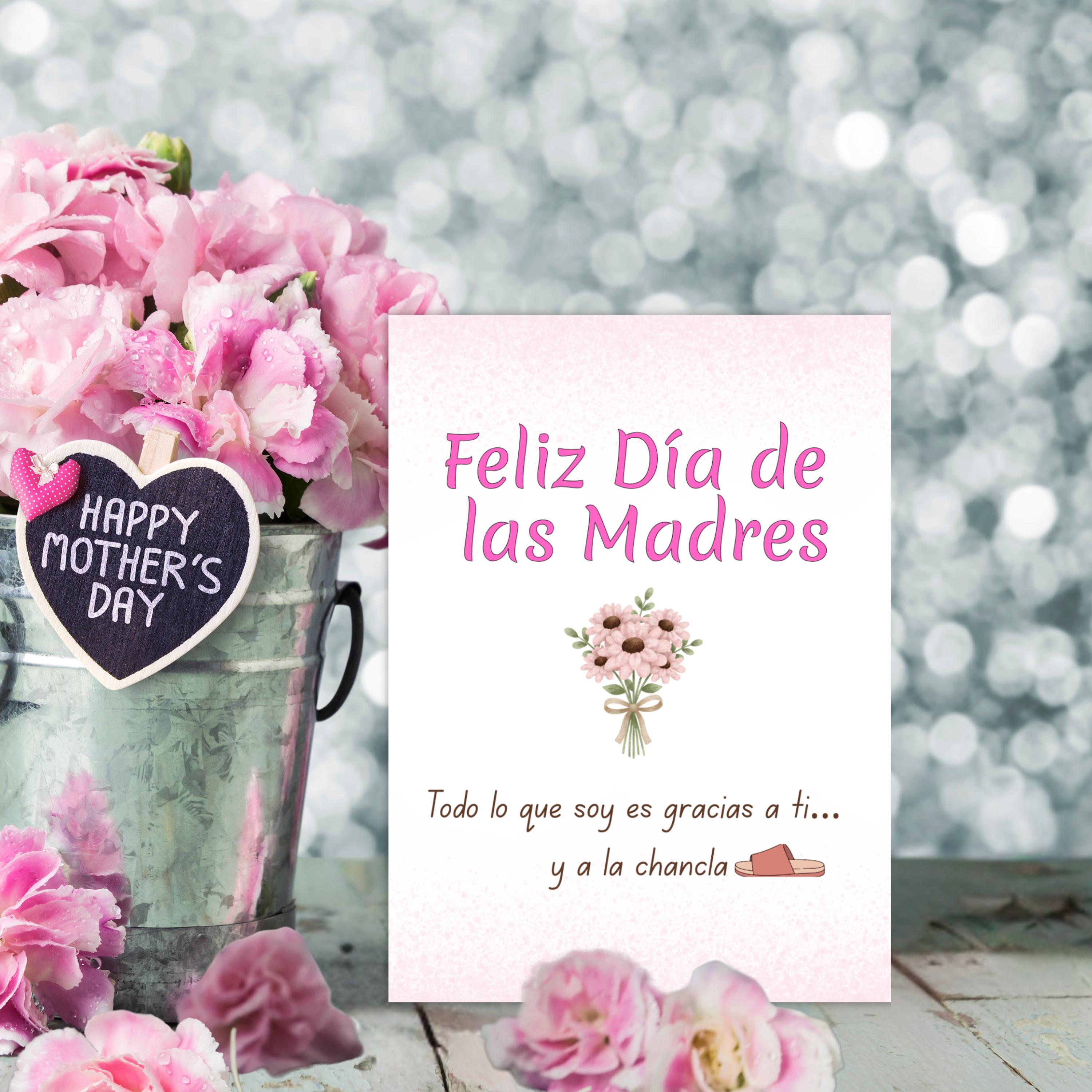 Funny La Chancla Mother's Day Card, Spanish Humor (Digital Download)