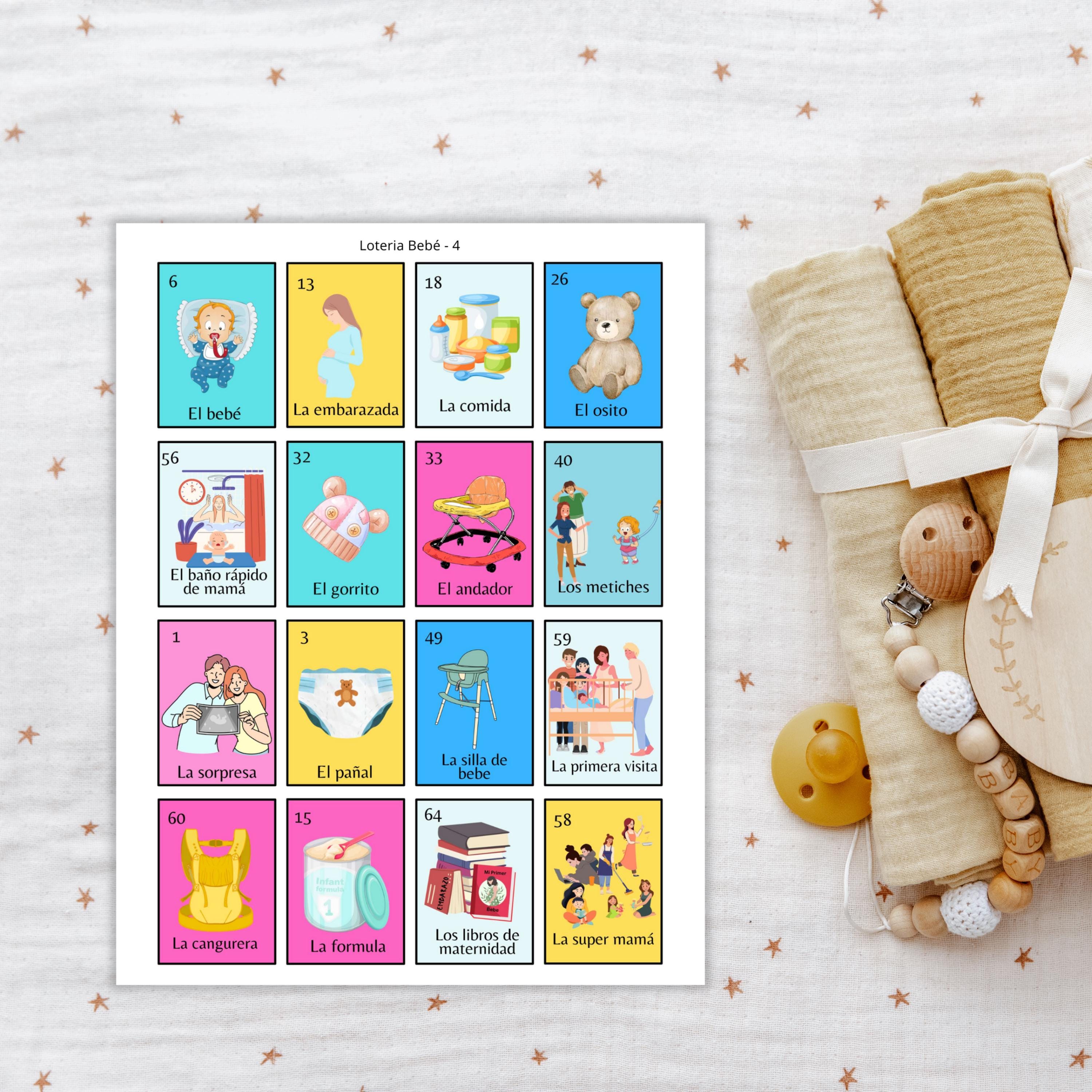 Loteria Baby Shower Game: Mexican Gender Neutral Board Game (Digital Download)