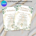 Virgen de Guadalupe Baptism/Communion Invitation (Editable Digital)