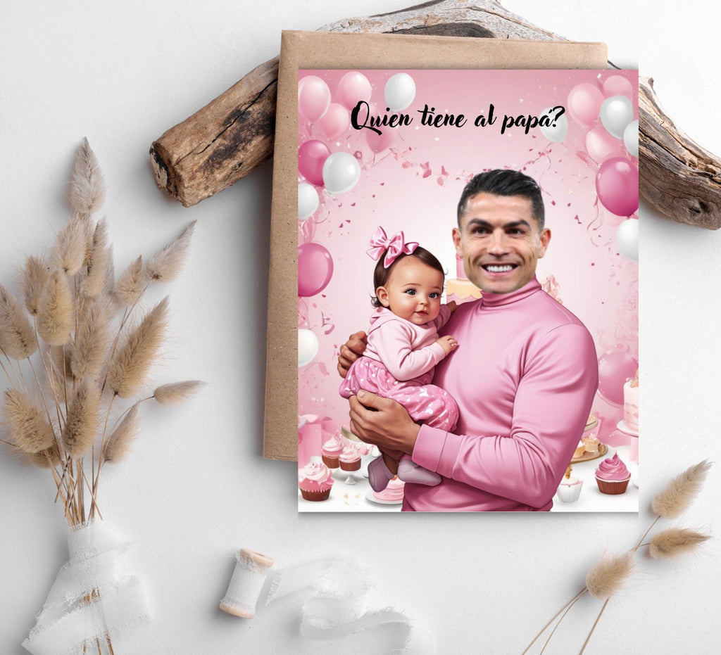 Spanish Baby Shower Game: Quien Tiene al Papa? (PDF Download, Printable Cards 4.25x5.5in)