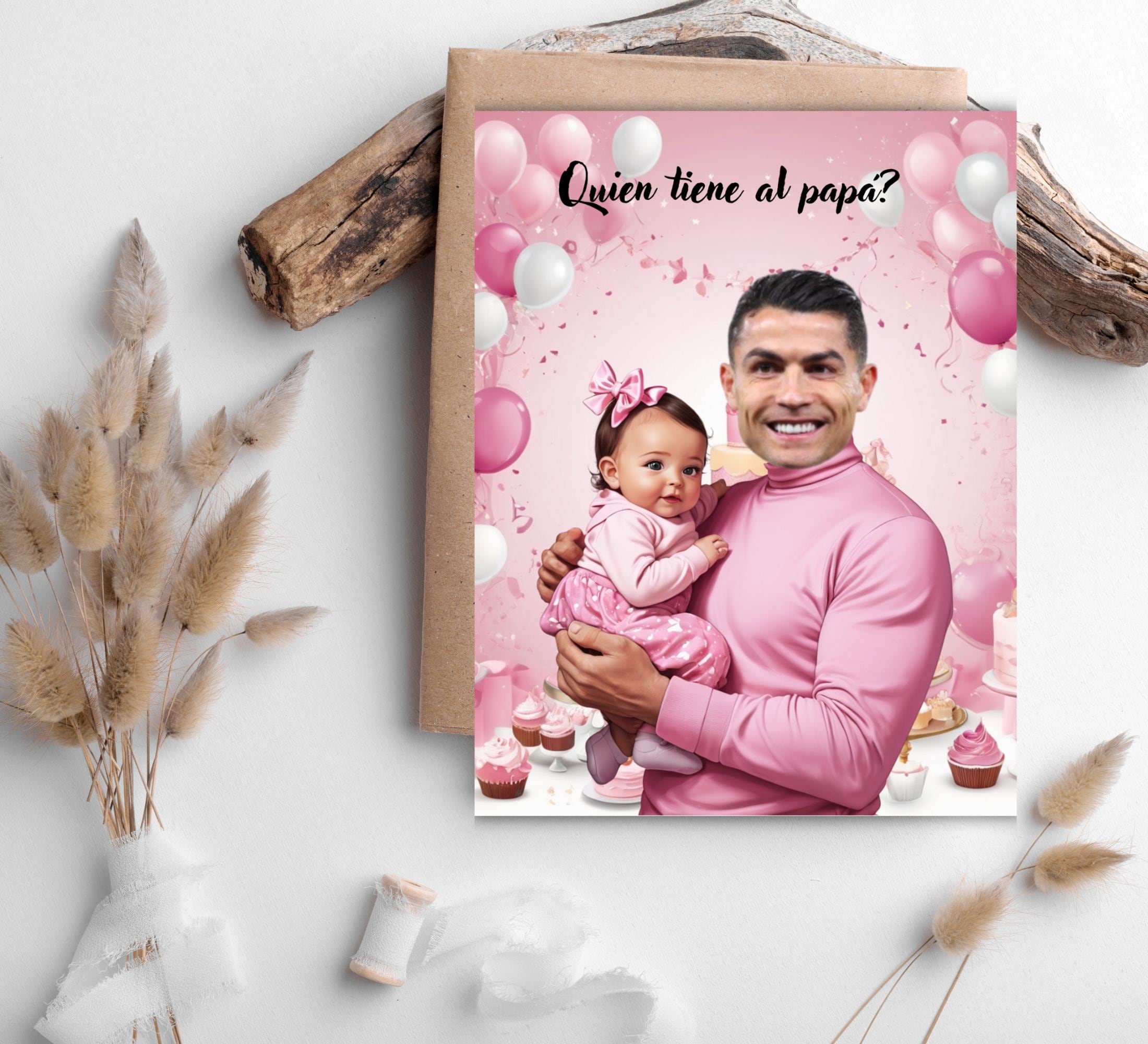 Spanish Baby Shower Game: Quien Tiene al Papa? (PDF Download, Printable Cards 4.25x5.5in)