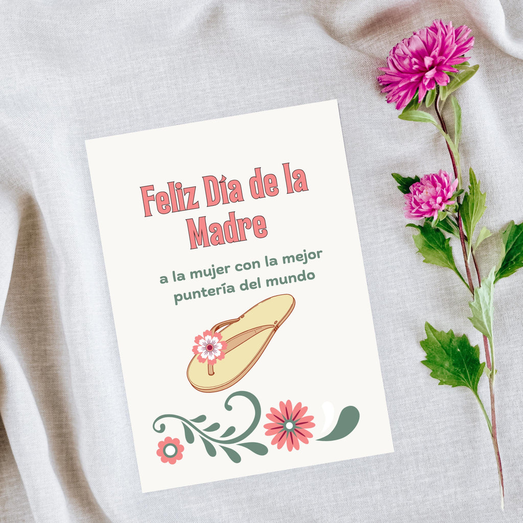 La Chancla Mother's Day Card, Funny Latina Mom Gift (Digital Download 5x7in )