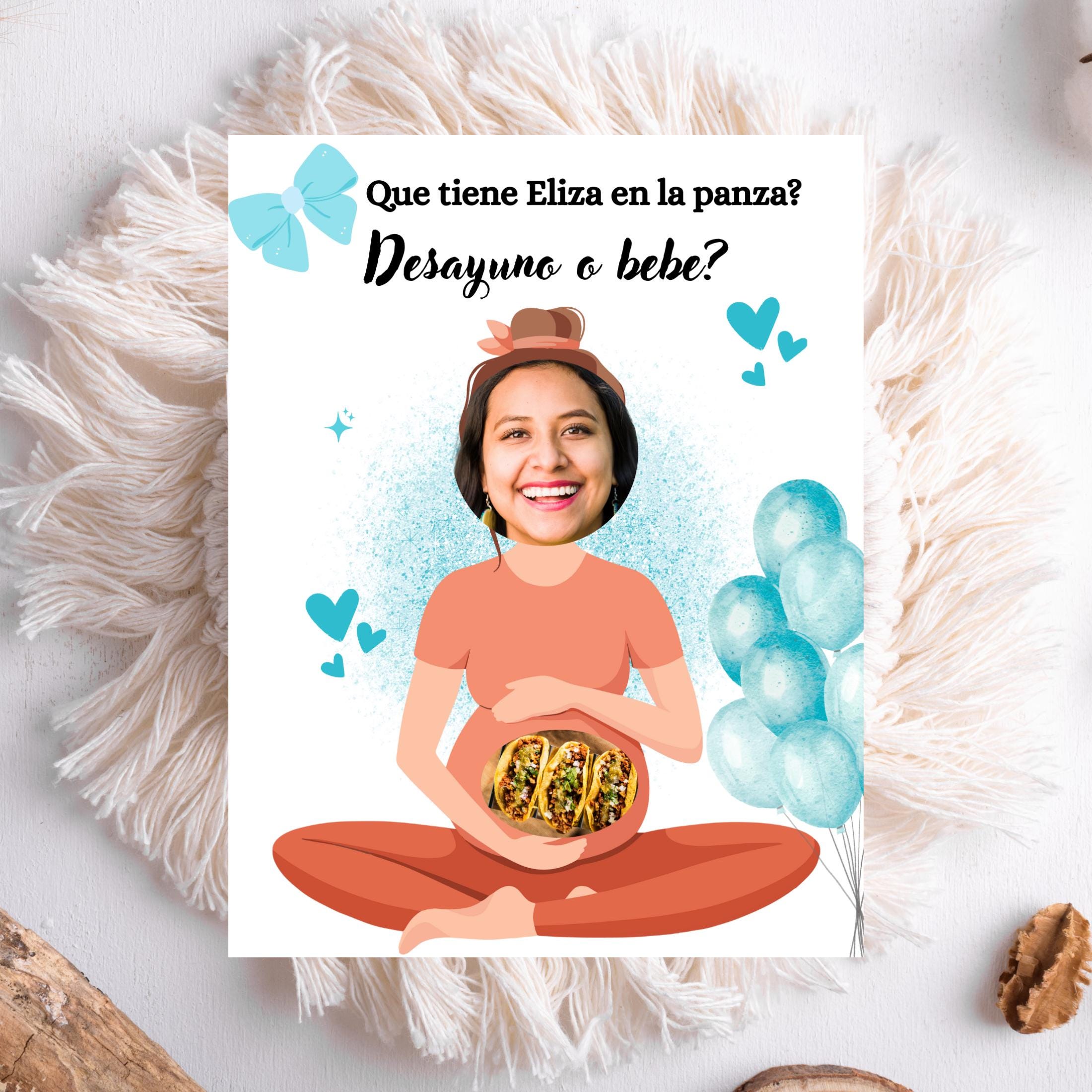 Baby Shower Game, "¿Desayuno o Bebé?" Scratch-off Cards (Spanish)