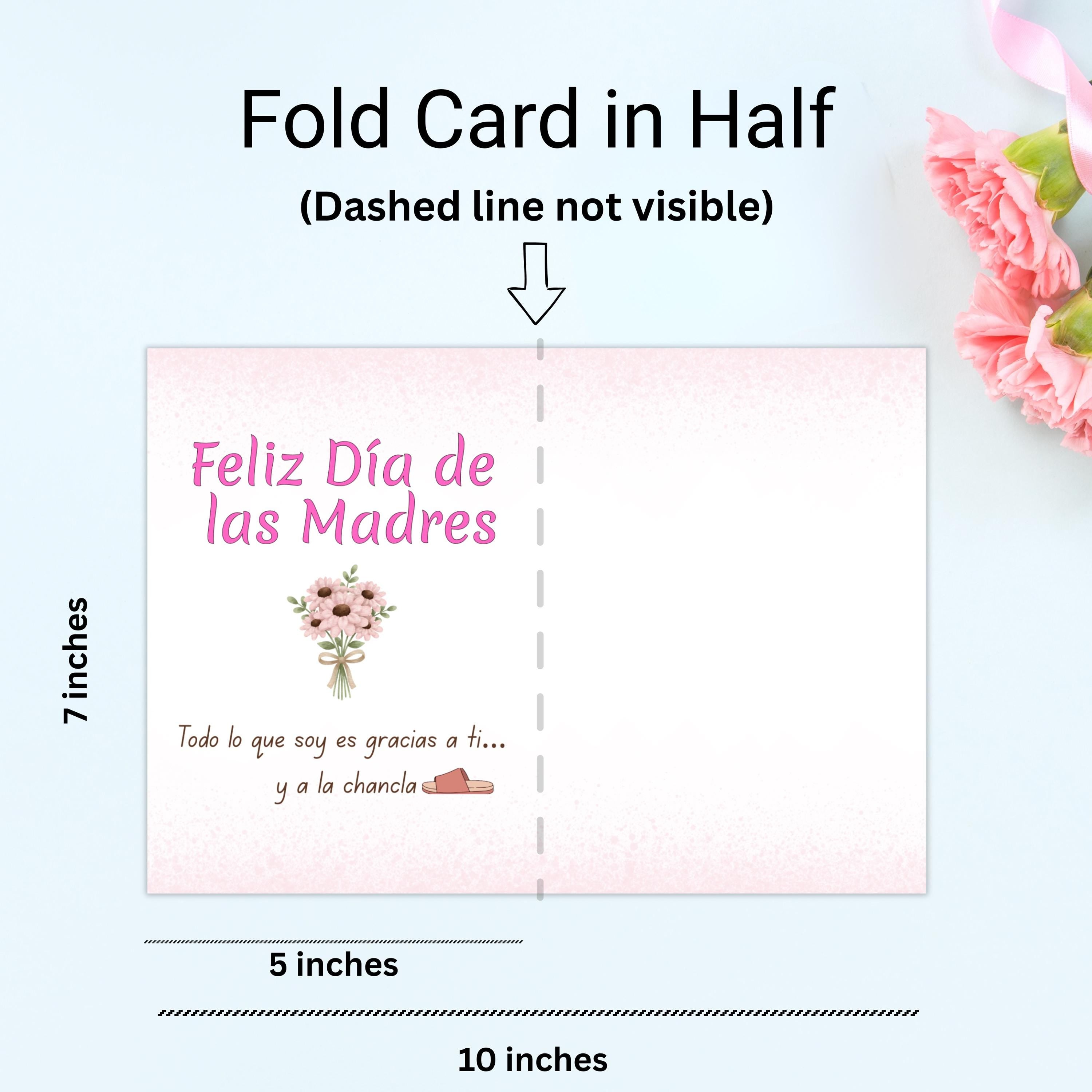Funny La Chancla Mother's Day Card, Spanish Humor (Digital Download)