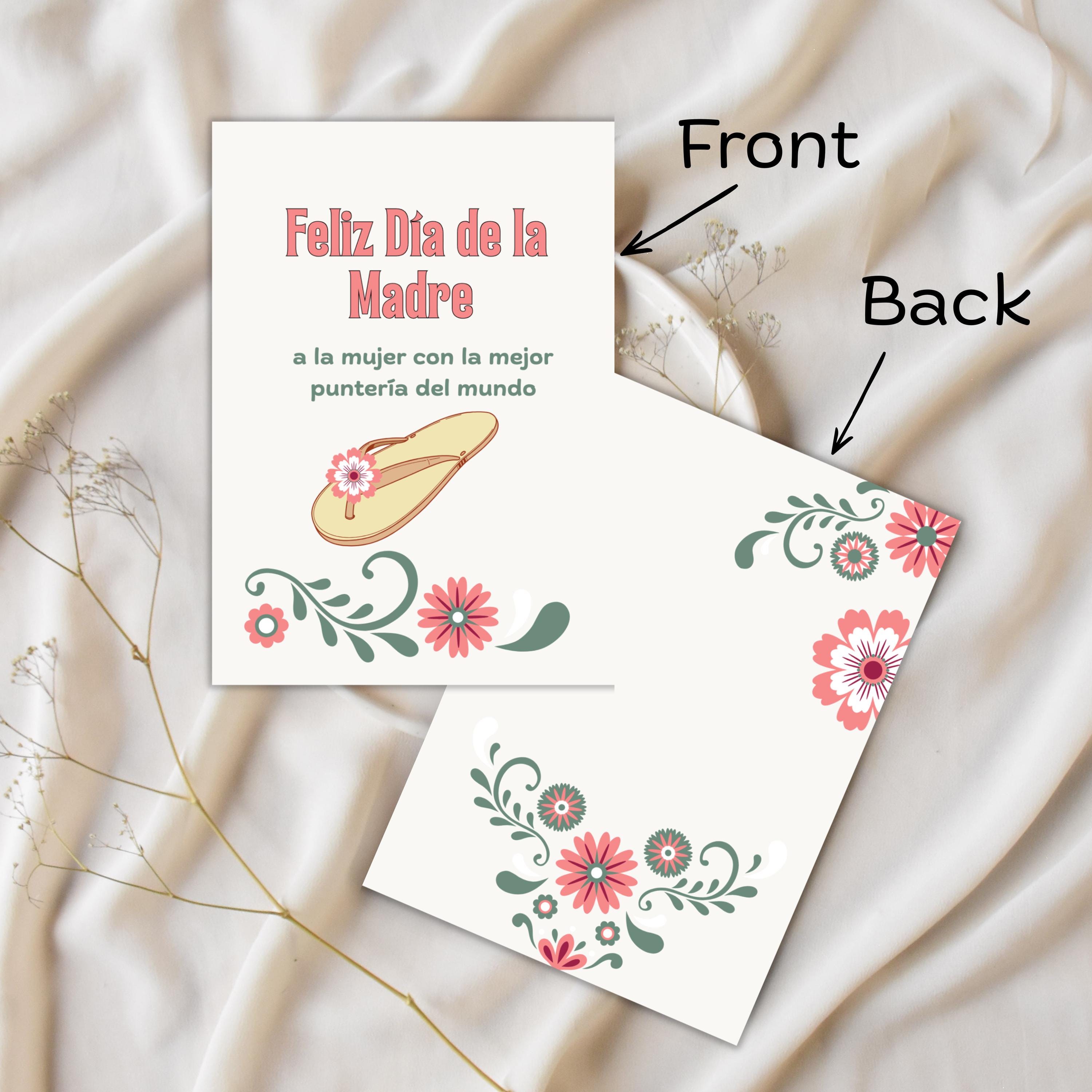 La Chancla Mother's Day Card, Funny Latina Mom Gift (Digital Download 5x7in )