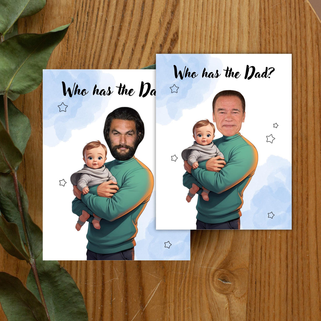 Baby Shower Game: Who Has The Dad? - Fun Party Activity (PDF Download)