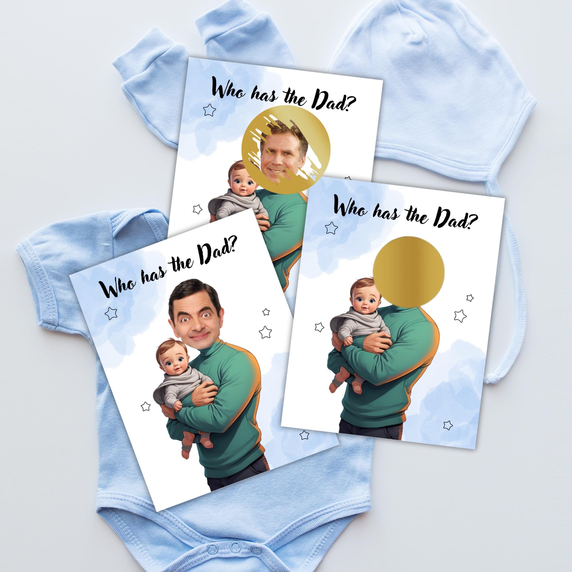 Baby Shower Game: Who Has The Dad? - Fun Party Activity (PDF Download)
