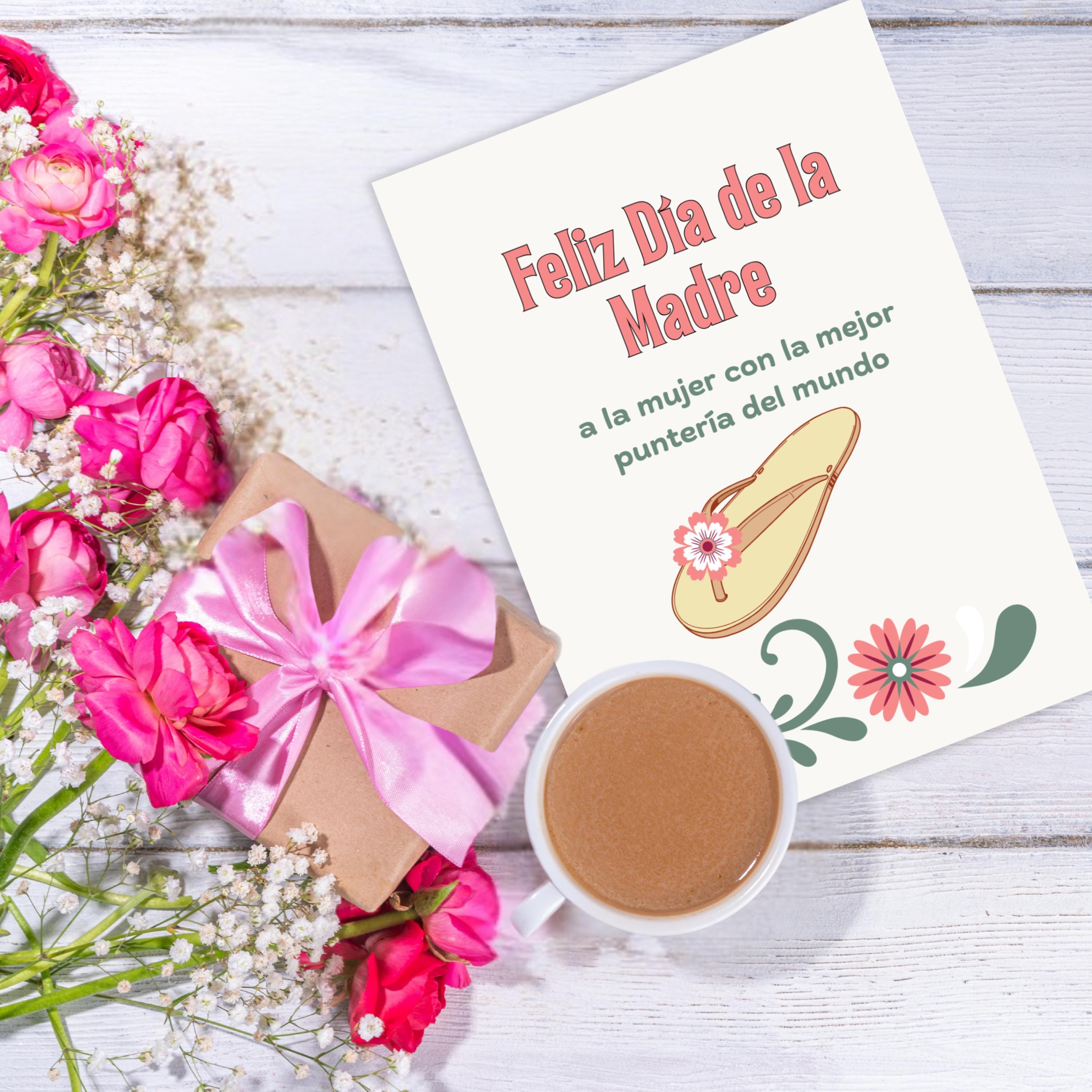 La Chancla Mother's Day Card, Funny Latina Mom Gift (Digital Download 5x7in )